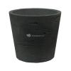 Pot Rough Mini Bucket S Black Washed Fiberclay 14x12 cm zwarte ronde bloempot